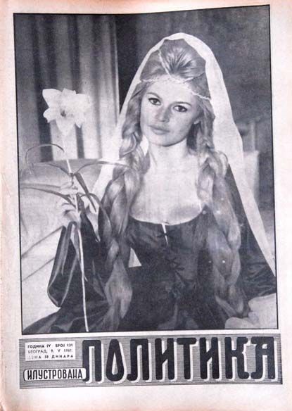 ILUSTROVANA POLITIKA magazine side cover 9 May 1961