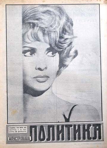 ILUSTROVANA POLITIKA magazine side cover 2 November 1965
