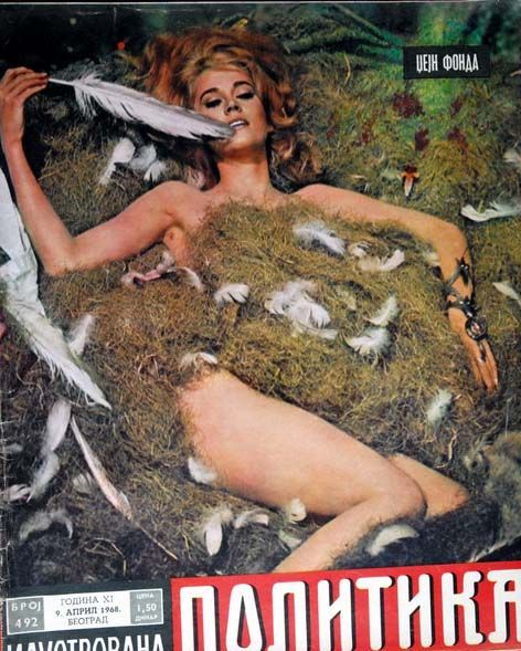 ILUSTROVANA POLITIKA magazine side cover 9 April 1968