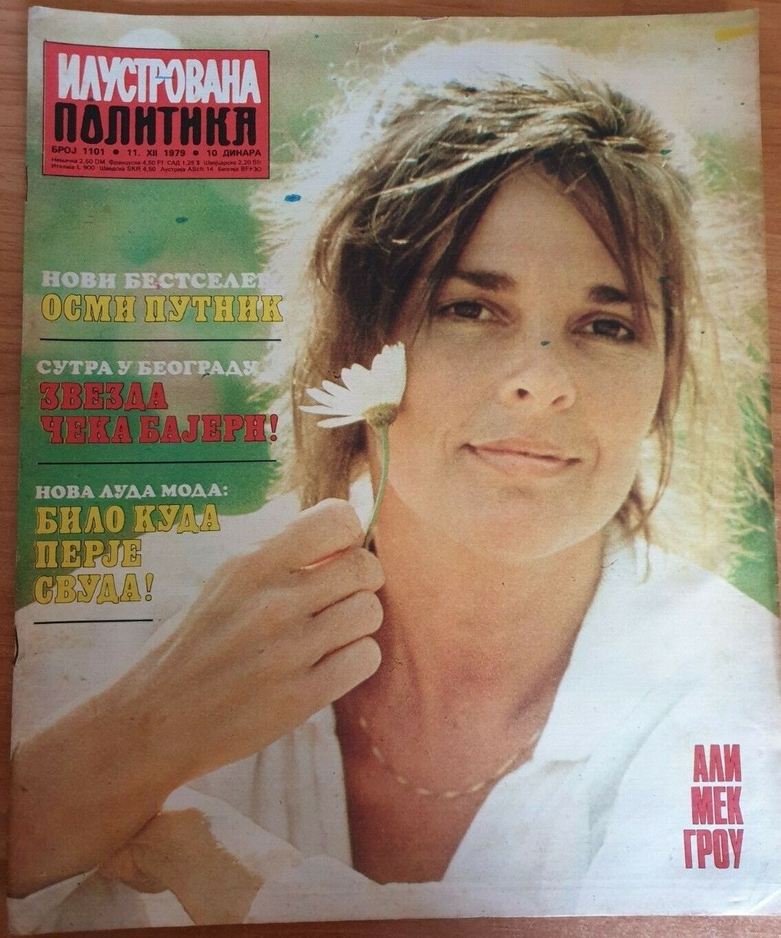 ILUSTROVANA POLITIKA magazine side cover Issue 1101 11 December 1979