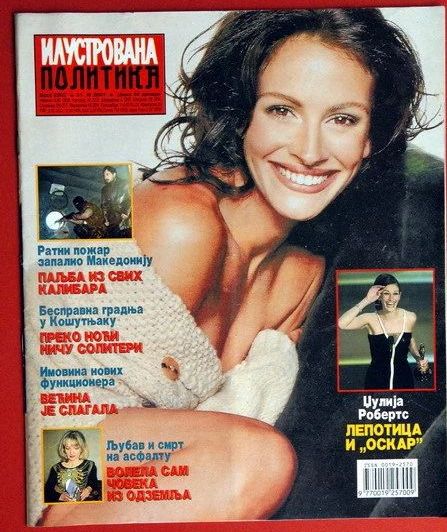 ILUSTROVANA POLITIKA magazine side cover 31 March 2001