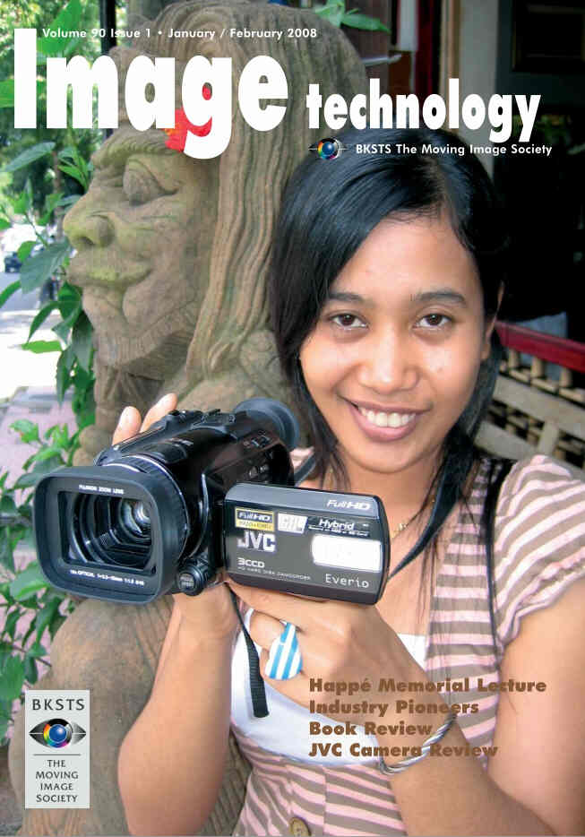 IMAGE TECHNOLOGY magazine side cover January/February 2008