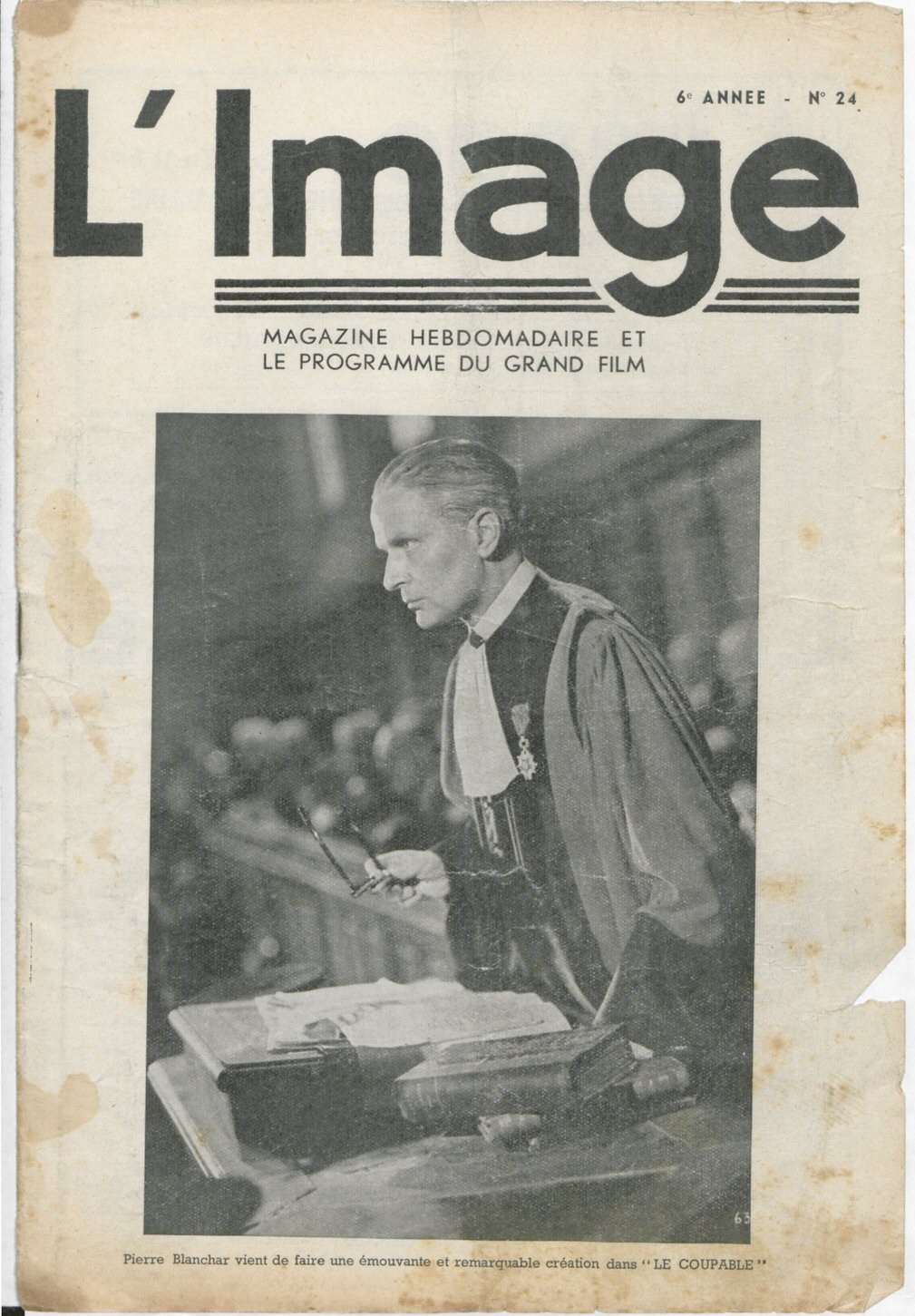 IMAGE | L magazine side cover Issue 24 22 January 1937
