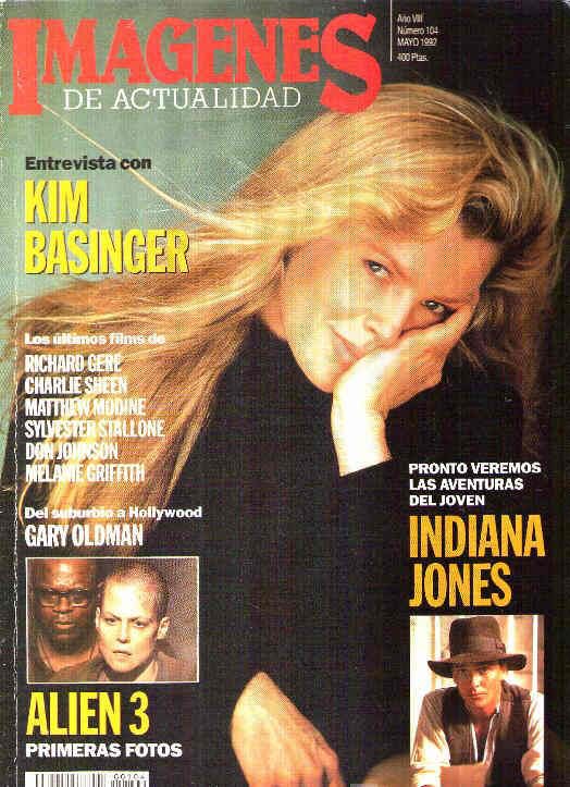 IMAGENES DE ACTUALIDAD magazine side cover Issue 104 May 1992