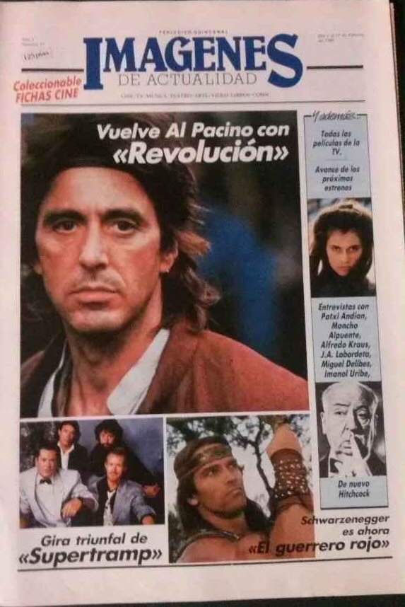 IMAGENES DE ACTUALIDAD magazine side cover Issue 17  1986
