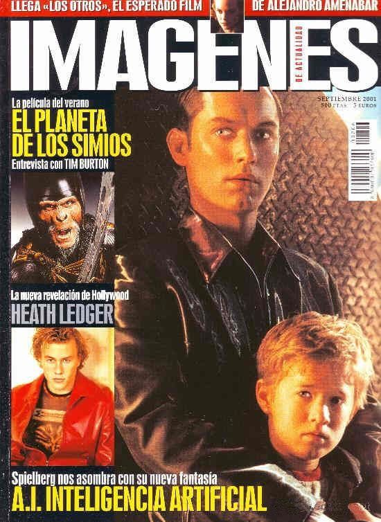 IMAGENES DE ACTUALIDAD magazine side cover Issue 206 September 2001