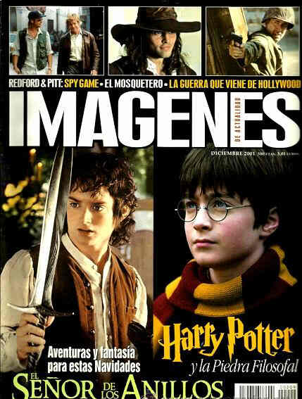IMAGENES DE ACTUALIDAD magazine side cover Issue 209 December 2001