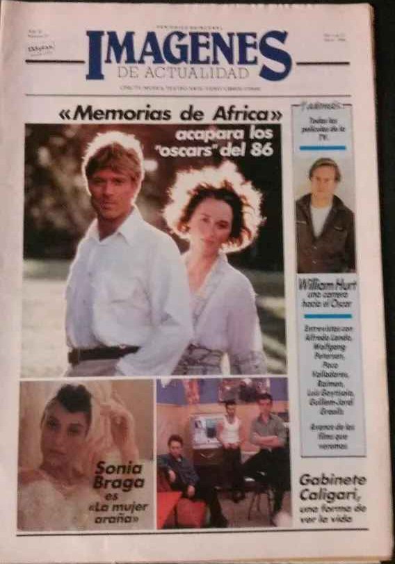 IMAGENES DE ACTUALIDAD magazine side cover Issue 21  1986