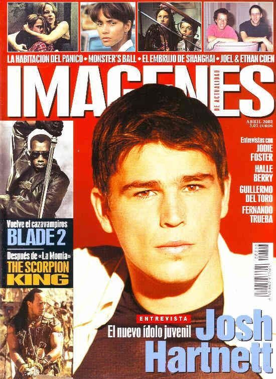 IMAGENES DE ACTUALIDAD magazine side cover Issue 213 April 2002