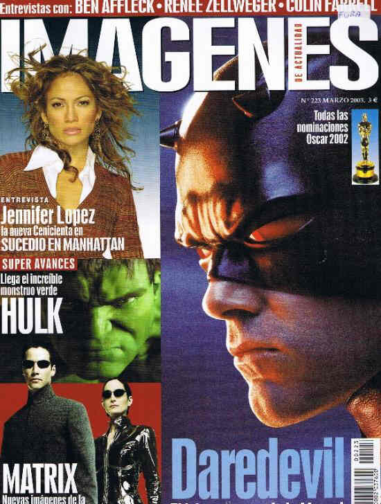 IMAGENES DE ACTUALIDAD magazine side cover Issue 223 March 2003