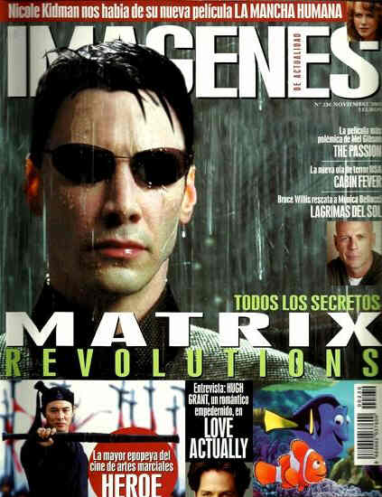 IMAGENES DE ACTUALIDAD magazine side cover Issue 230 November 2003