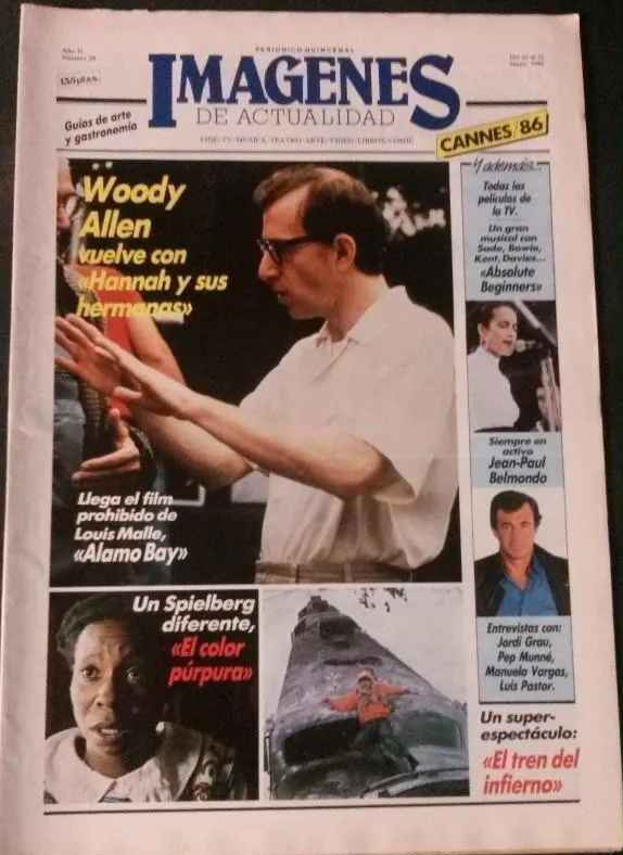 IMAGENES DE ACTUALIDAD magazine side cover Issue 24  1986