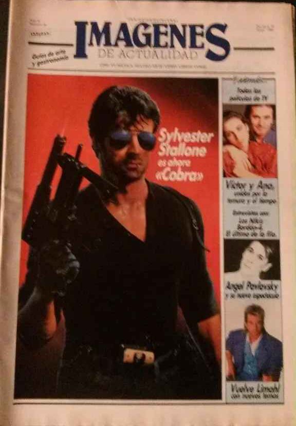IMAGENES DE ACTUALIDAD magazine side cover Issue 26  1986