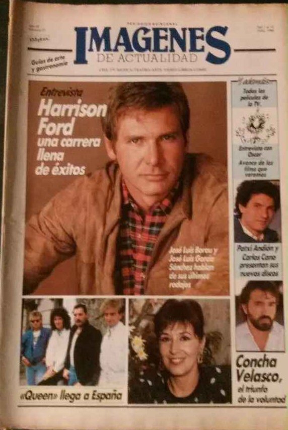 IMAGENES DE ACTUALIDAD magazine side cover Issue 27  1986