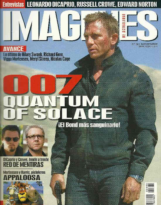 IMAGENES DE ACTUALIDAD magazine side cover Issue 285 November 2008