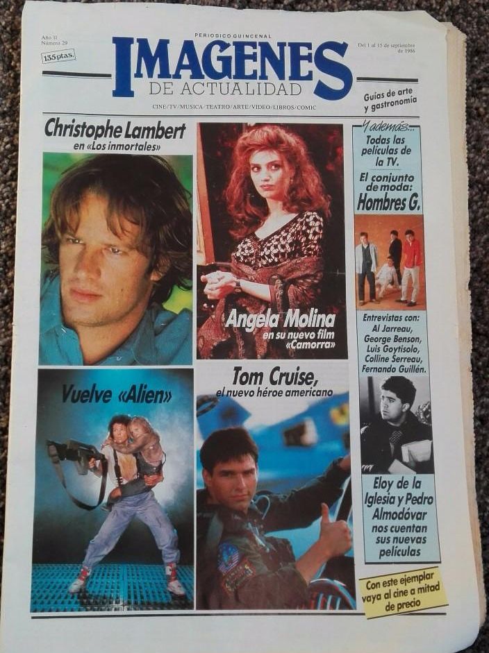 IMAGENES DE ACTUALIDAD magazine side cover Issue 29 1-15 September 1986