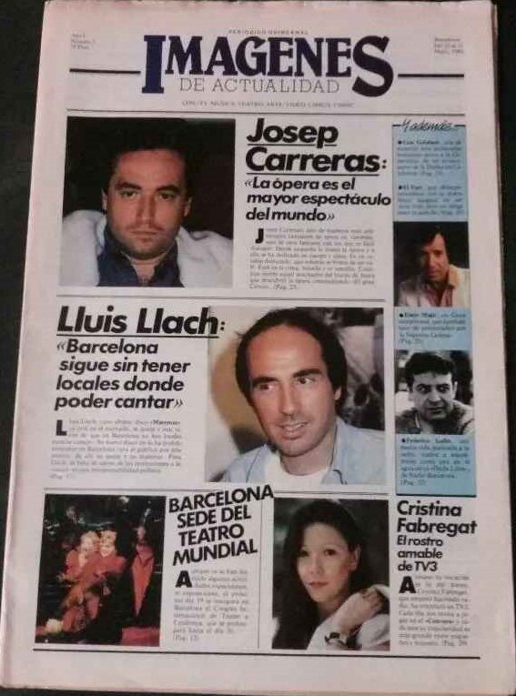 IMAGENES DE ACTUALIDAD magazine side cover Issue 3 May 1985