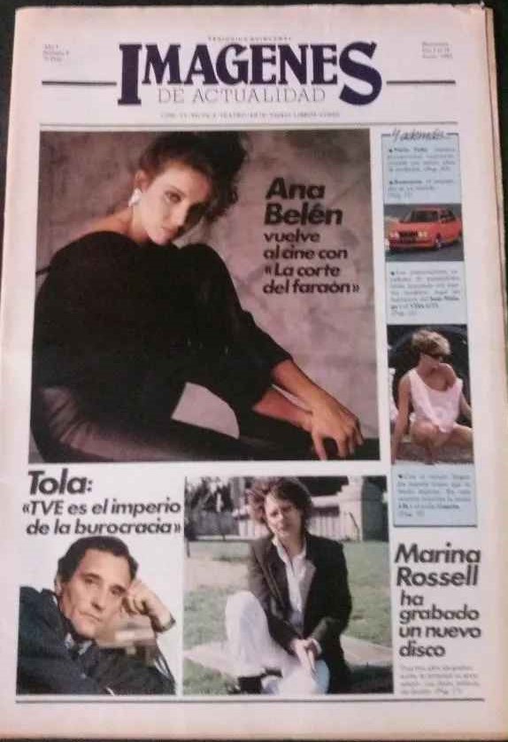 IMAGENES DE ACTUALIDAD magazine side cover Issue 4  1985