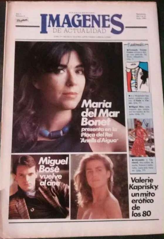 IMAGENES DE ACTUALIDAD magazine side cover Issue 6  1985