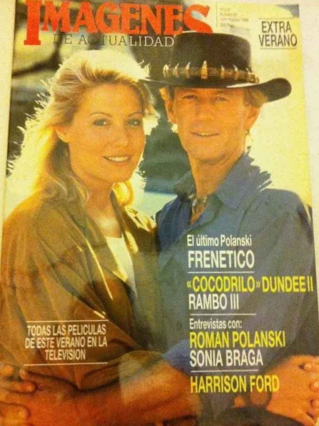 IMAGENES DE ACTUALIDAD magazine side cover Issue 62  1988
