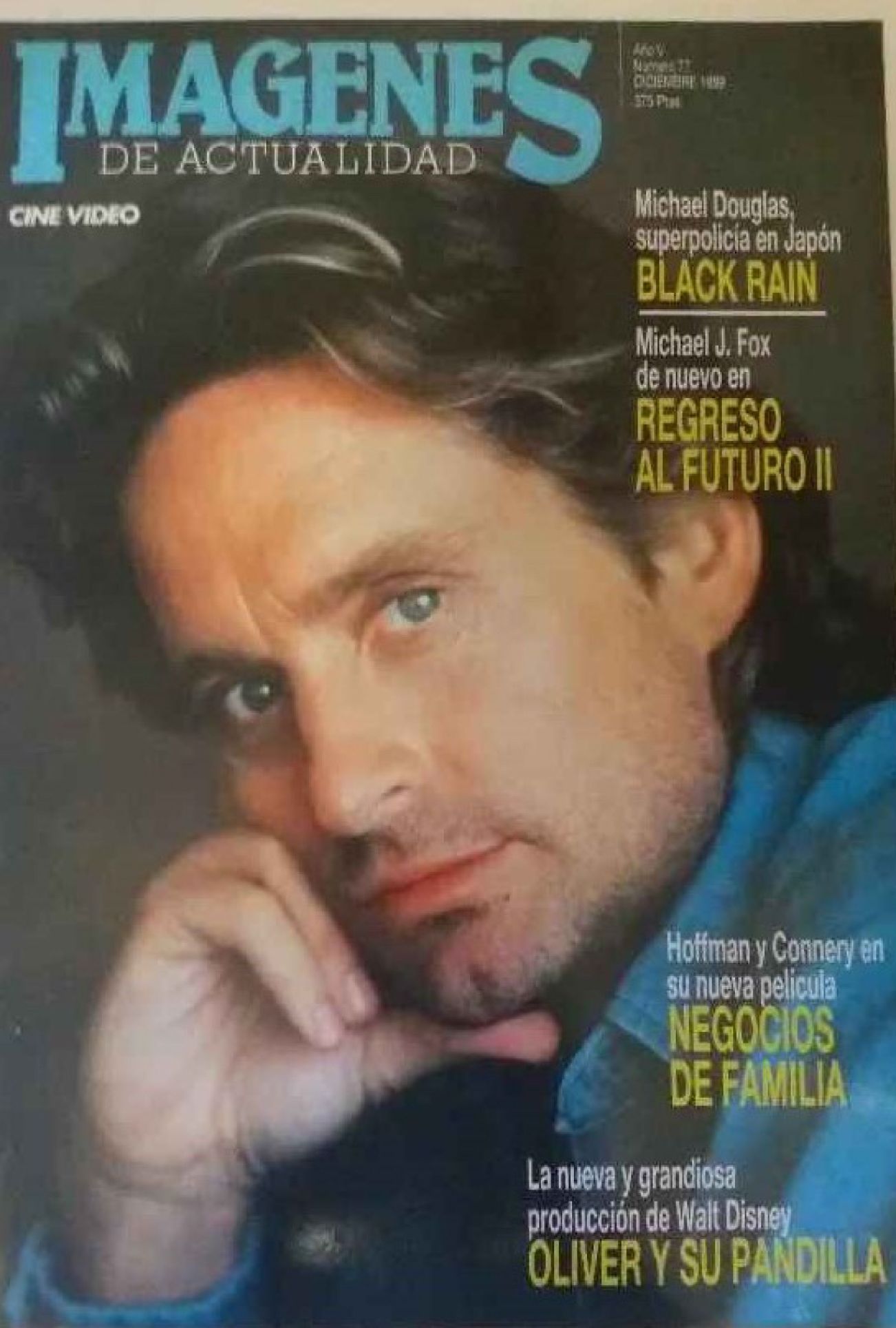 IMAGENES DE ACTUALIDAD magazine side cover Issue 77 December 1989