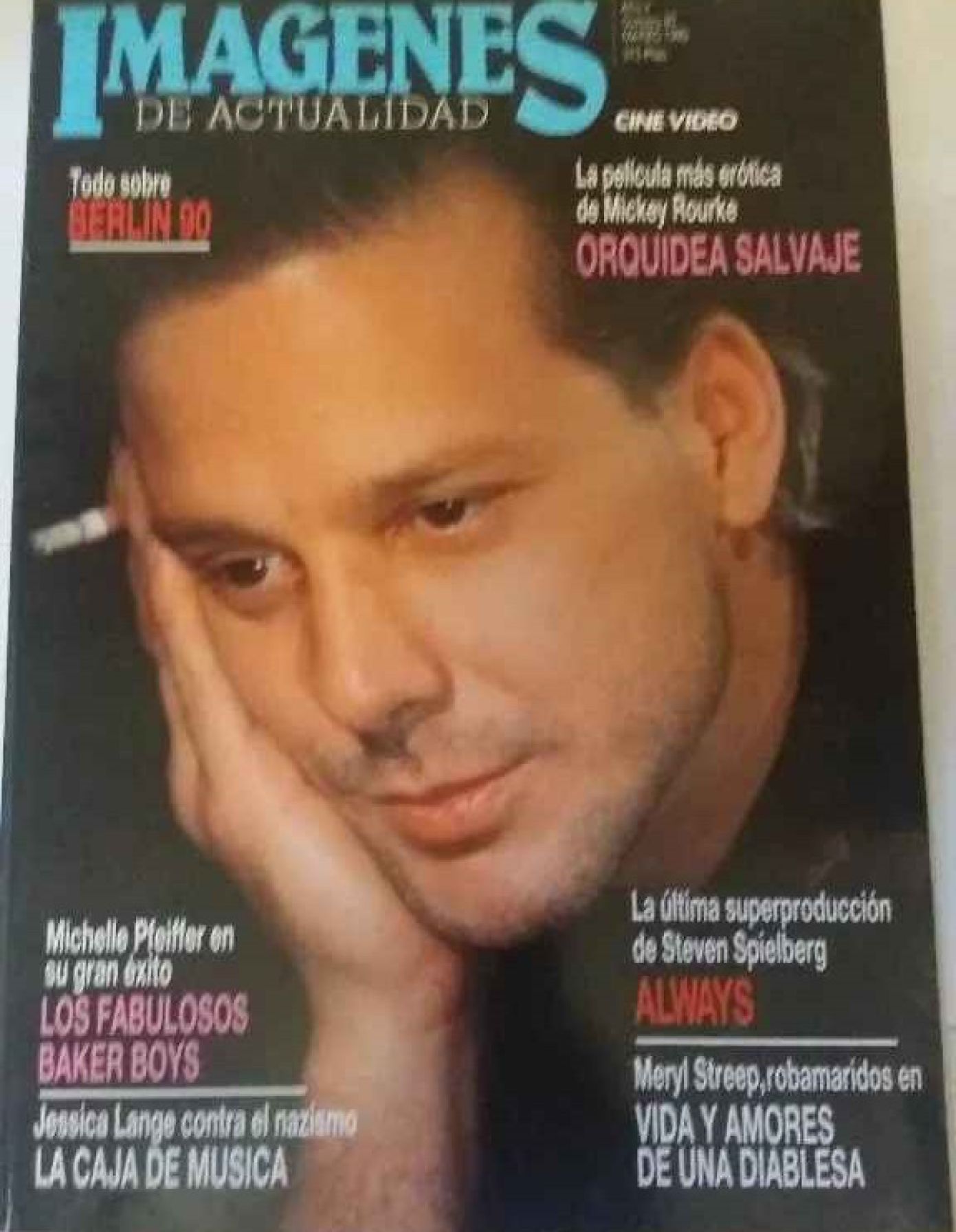 IMAGENES DE ACTUALIDAD magazine side cover Issue 80 March 1990