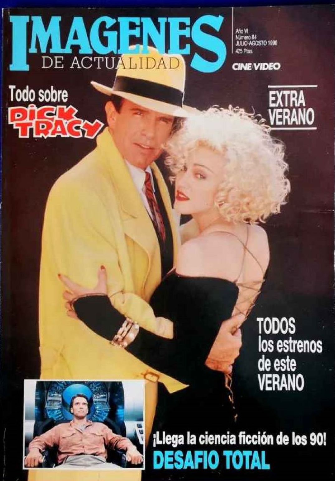 IMAGENES DE ACTUALIDAD magazine side cover Issue 84 July/August 1990