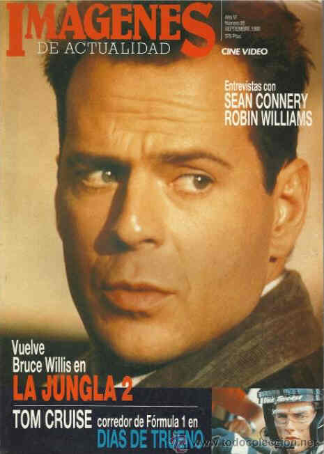 IMAGENES DE ACTUALIDAD magazine side cover Issue 85 September 1990