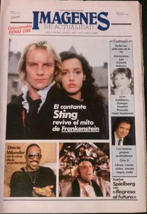 IMAGENES DE ACTUALIDAD magazine side cover Issue 14 30 November 1985