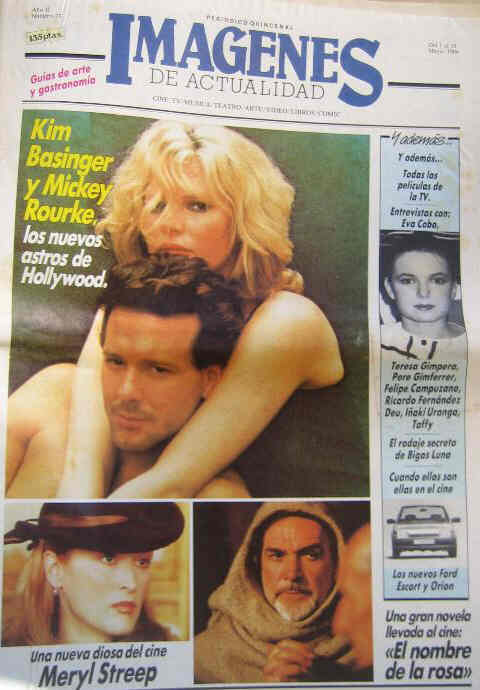 IMAGENES DE ACTUALIDAD magazine side cover Issue 23 May 1986