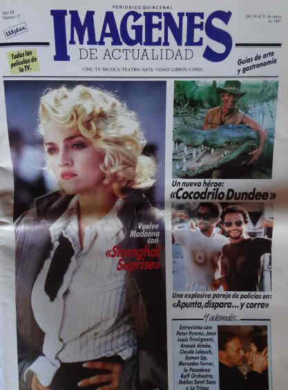 IMAGENES DE ACTUALIDAD magazine side cover Issue 37 January 1987