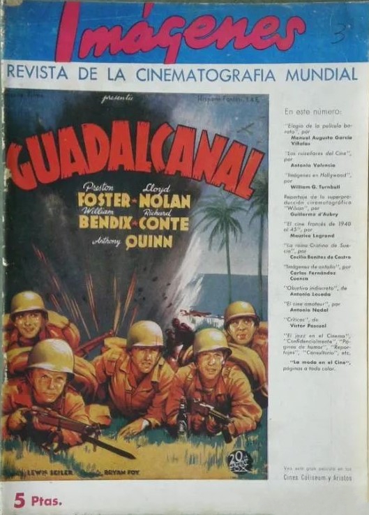 IMAGENES magazine side cover Issue 3  June 1945