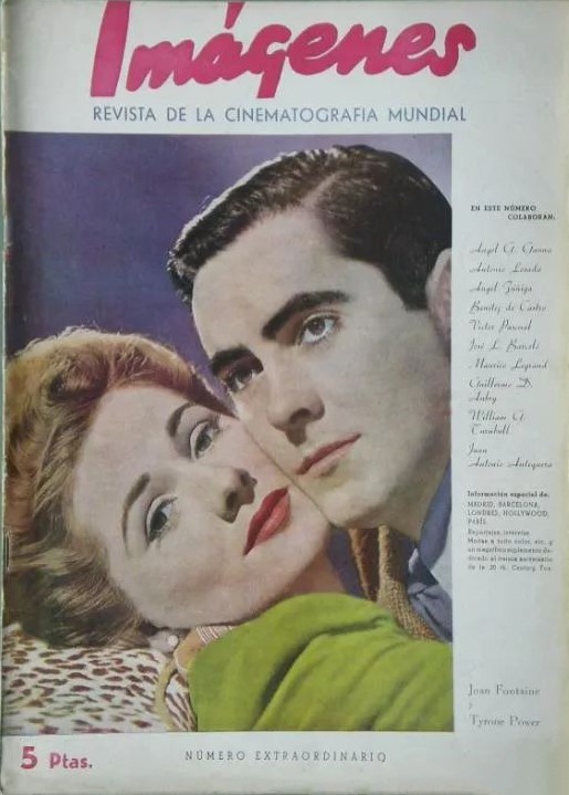 IMAGENES magazine side cover Issue 6  September 1945
