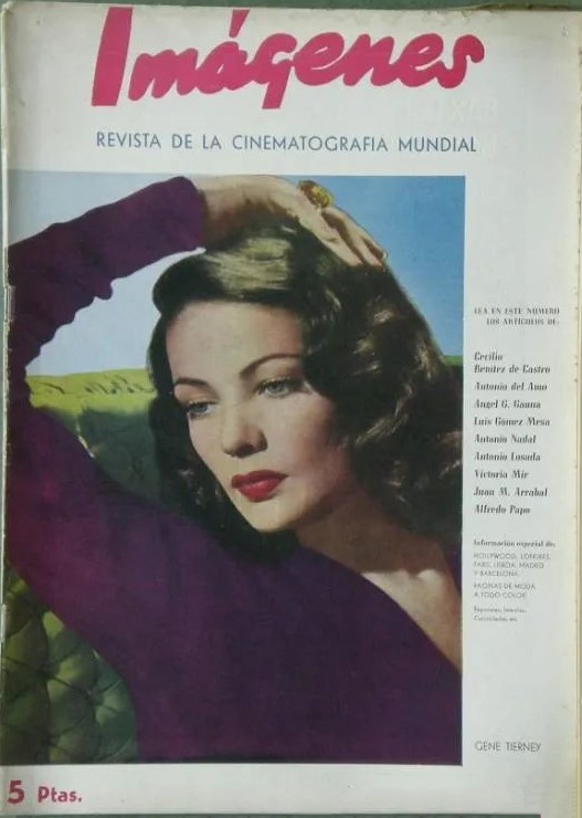 IMAGENES magazine side cover Issue 8  December 1945