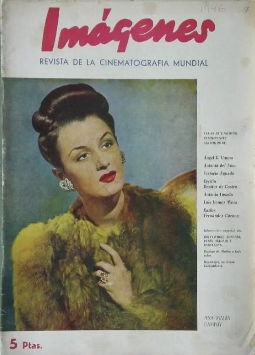IMAGENES magazine side cover Issue 9  January 1946