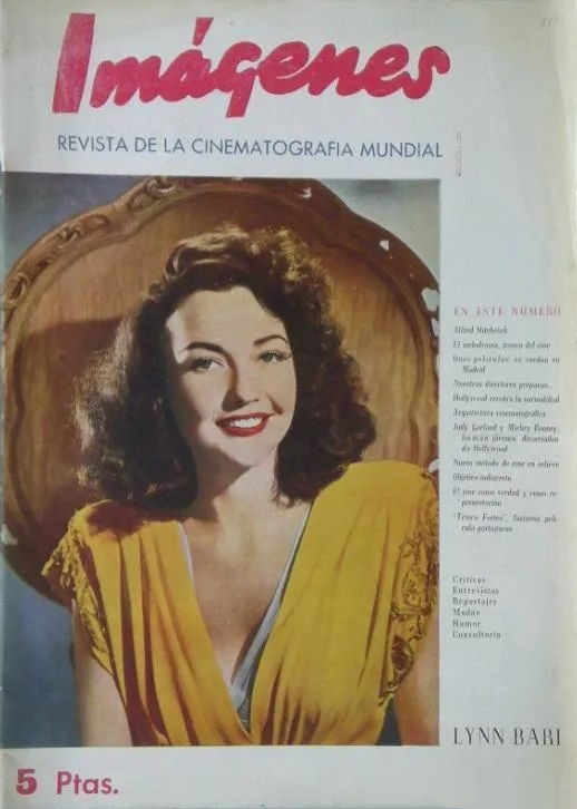 IMAGENES magazine side cover Issue 10  February 1946
