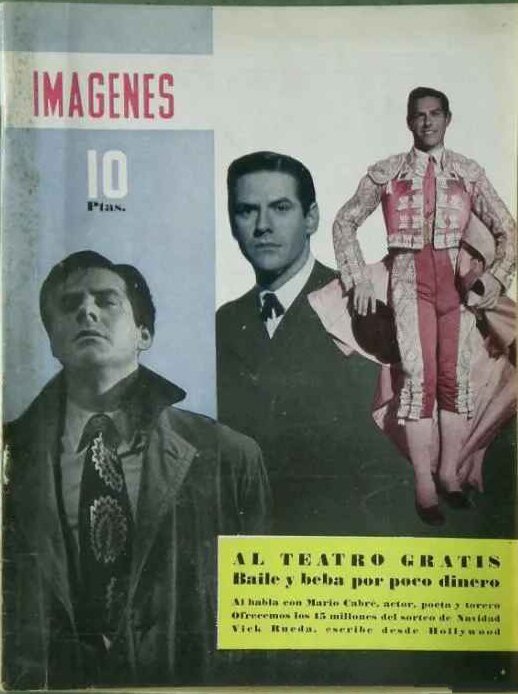 IMAGENES magazine side cover Issue 4  November 1951