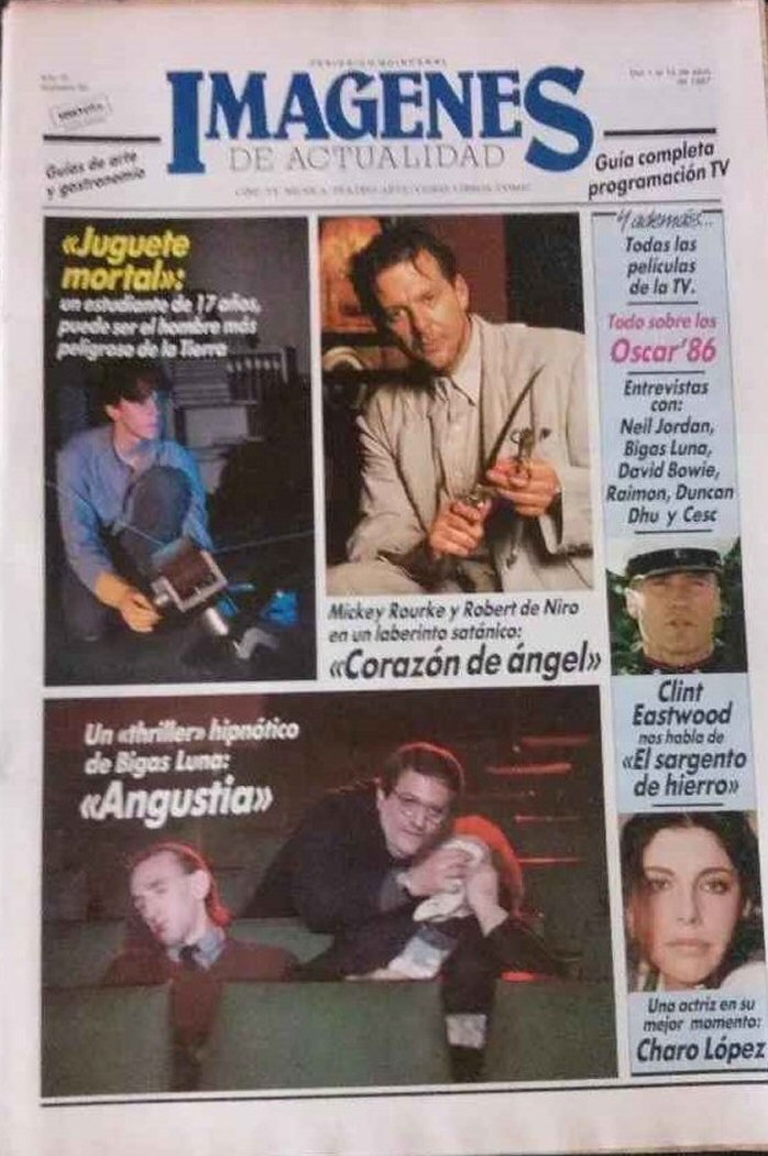 IMAGENES DE ACTUALIDAD magazine side cover Issue 42   1987