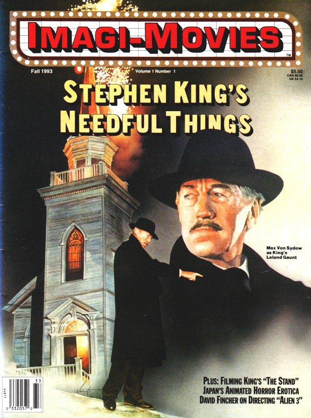 IMAGI-MOVIES magazine side cover Issue 1  Vol 1 # 1 Fall 1993