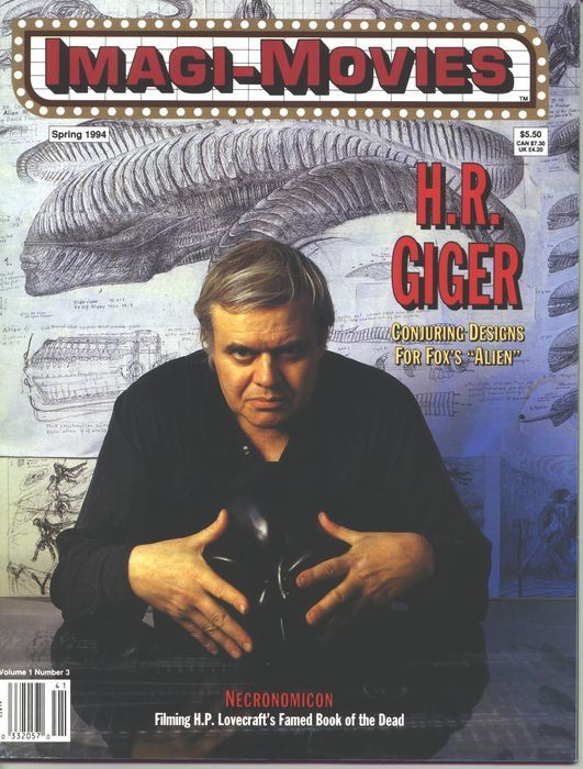 IMAGI-MOVIES magazine side cover Issue 3  Vol 1 # 3 Spring 1994