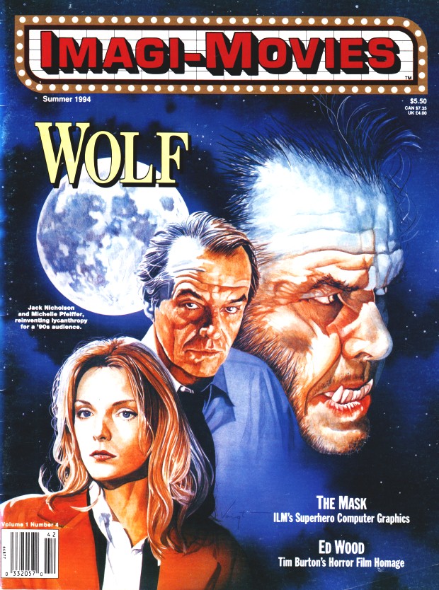 IMAGI-MOVIES magazine side cover Issue 4  Vol 1 # 4 Summer 1994