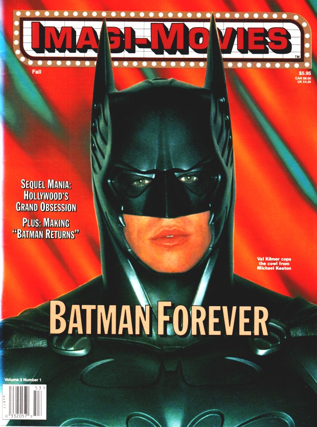 IMAGI-MOVIES magazine side cover Issue 9  Vol 3 # 1 Fall 1995
