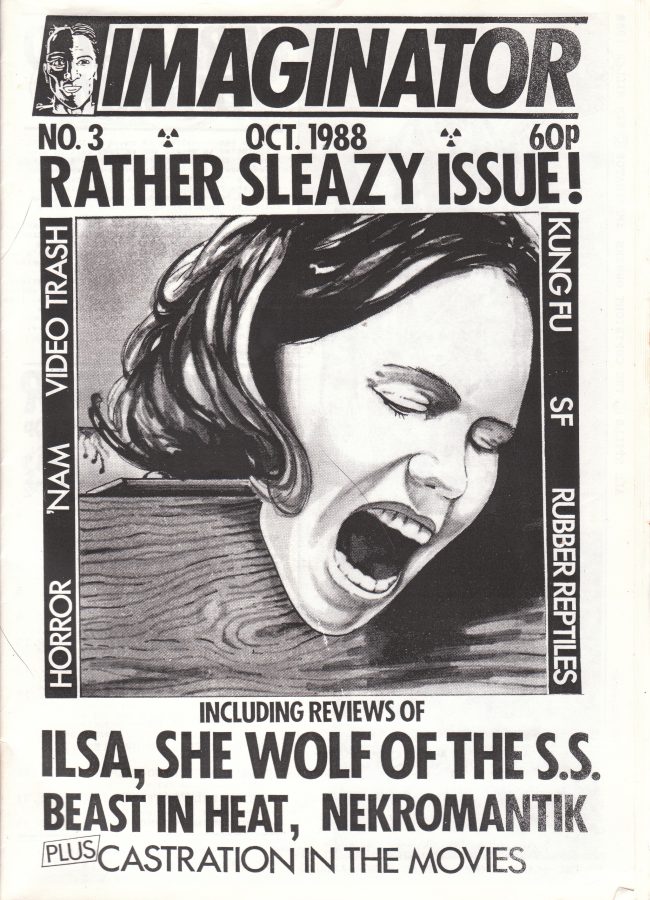 IMAGINATOR magazine side cover Issue 3 October 1988