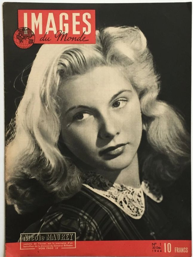IMAGES DU MONDE magazine side cover Issue 1 30 December 1944