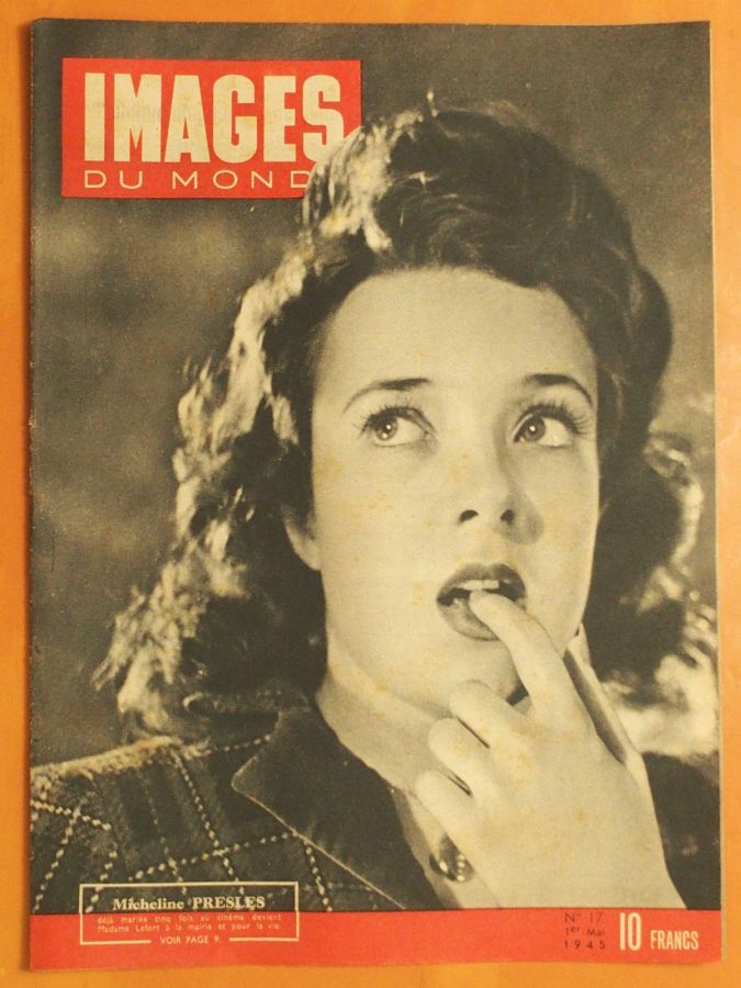 IMAGES DU MONDE magazine side cover Issue 17 1 May 1945