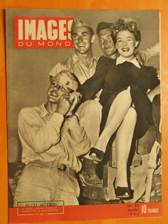 IMAGES DU MONDE magazine side cover Issue 34 28 August 1945
