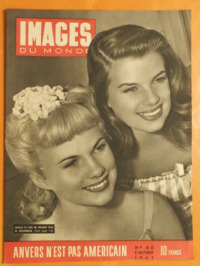 IMAGES DU MONDE magazine side cover Issue 40 9 October 1945