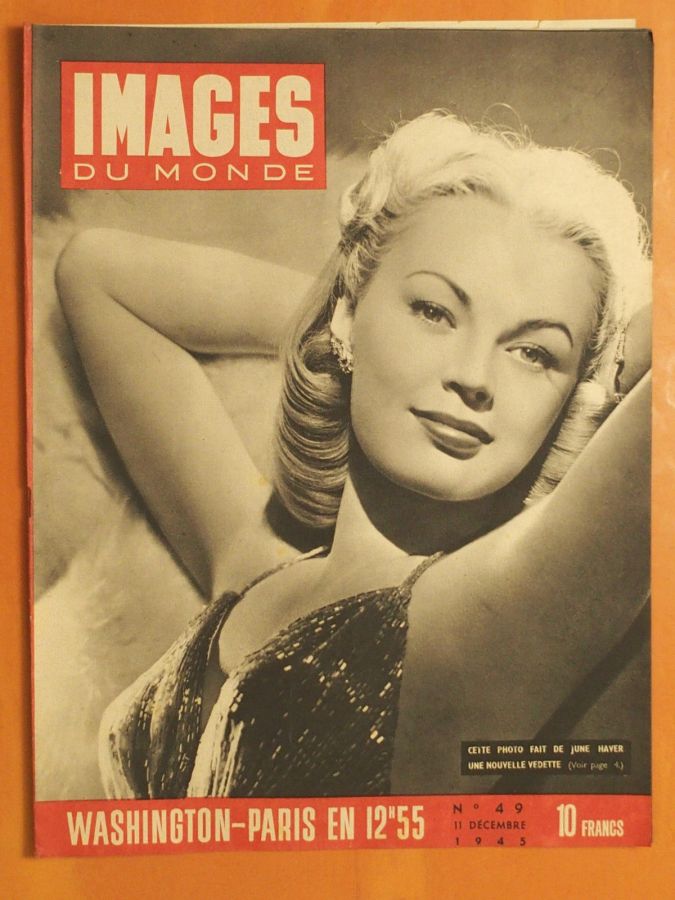 IMAGES DU MONDE magazine side cover Issue 49 11 December 1945