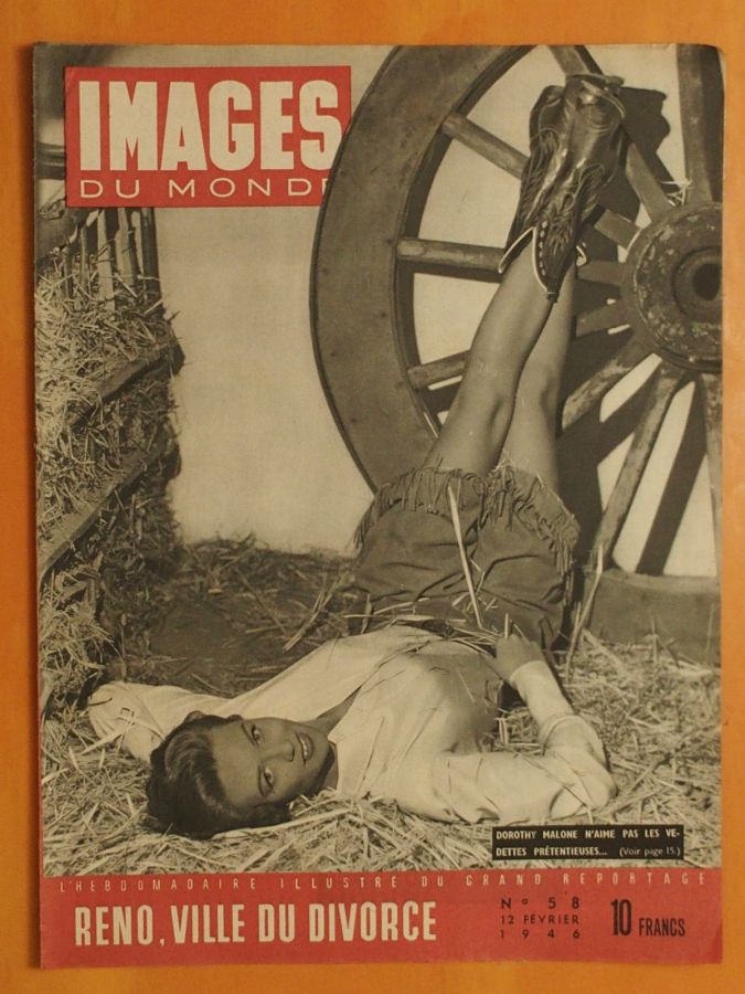 IMAGES DU MONDE magazine side cover Issue 58 12 February 1946
