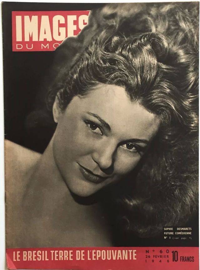IMAGES DU MONDE magazine side cover Issue 60 26 February 1946